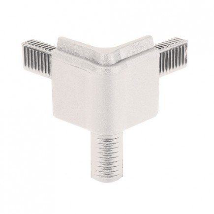 Adam Hall Hardware Q 4502 MAG - Narożnik do profilu zamykającego, męski, aluminiowoszary